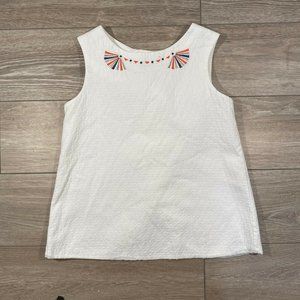 Lili Gaufrette Girls Blouse Top Open Back …